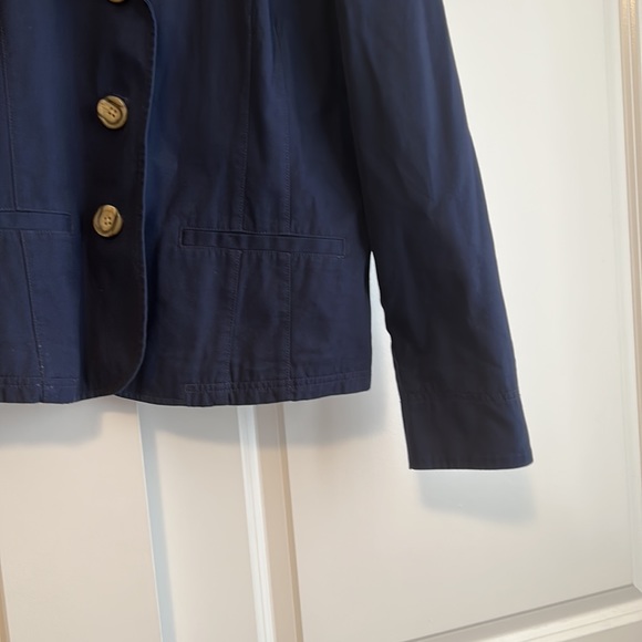 Women’s LL Bean Blue Blazer Jacket  - Size 12 - Picture 5 of 11